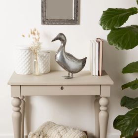 GALVANIZED DUCK SCULPTURE