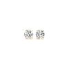 1 cttw Certified IGI Lab Grown Round Diamond Stud Earrings 14k Yellow Gold (G/VS2)