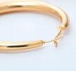 Wholesale Trendy Big Hoop Earrings 18K Real Gold Plated 2.5inch Elegant Larger Size Women Big Earrings Fashion Costume Jewelry