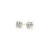1 1/2 cttw Certified IGI Lab Grown Round Diamond Stud Earrings 14k Yellow Gold (G/VS2)