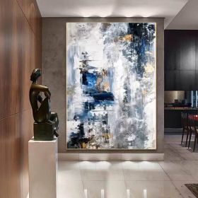 Tornadoes Neutral Color Modern Artwork Large Abstract Oil Painting On Canvas Office Living Room Contemporary Textured White Wall Art No Frame (2: PAINTING WITH SILVER FRAME, 1: 140x210cm)