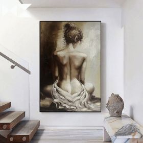 Handmade Nude Human Body Oil Paintings On Canvas Wall Art Decoration Modern Abstract Picture Home Entryway Living Room Bedroom Luxurious Decoration Pa (style: 2, size: 90X120cm)