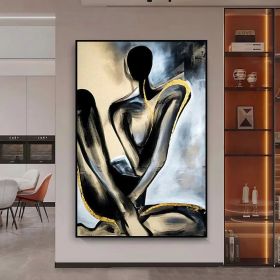 Handmade Nude Human Body Oil Paintings On Canvas Wall Art Decoration Modern Abstract Picture Home Entryway Living Room Bedroom Luxurious Decoration Pa (style: 1, size: 50X70cm)