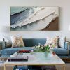 Handmade Oil Painting Original Abstract Seascape Oil Painting On Canvas Extra Large Wall Art Sea Painting Custom Painting Texture Art, Living room Wal