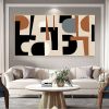 Hand Oil Pianting Large Abstract White Painting on Canvas Gold Leaf Artwork Neutral Wall Art Modern Textured Painting Contemporary Wall Art Hand Paint