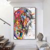 Oil Painting Handmade Hand Painted Wall Art Mintura Modern Abstract Horse Animal Home Living Room hallway bedroom luxurious decorative painting