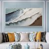 Handmade Oil Painting Original Abstract Seascape Oil Painting On Canvas Large Wall Art Bule Sea Painting Custom Painting Boho Wall Art Living room Wal