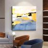 Hand Painted Oil Paintings Gold leaf Modern Abstract Oil Paintings On Canvas Wall Art Decorative Picture Living Room Hallway Bedroom Luxurious Decorat