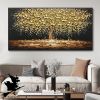 Hand Painted Oil Paintings Abstract Tree Flower Oil Paintings On Canvas Wall Art Decoration Modern Pictures  Living Room Hallway Luxurious Decorative