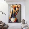 Handpainted large Sexy Naked Back Wall Art Sexy Girl woman Modern Abstract Nude Oil Painting on Canvas Home Entryway Living Room Bedroom Luxurious Dec