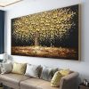 Hand Painted Oil Paintings Abstract Tree Flower Oil Paintings On Canvas Wall Art Decoration Modern Pictures  Living Room Hallway Luxurious Decorative