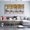 Hand Oil Pianting Large Abstract White Painting on Canvas Gold Leaf Artwork Neutral Wall Art Modern Textured Painting Contemporary Wall Art Hand Paint