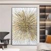 Hand Painted Oil Paintings Modern Landscape Gold Abstract Line Wall Art Picture For Living Room Home Decor Living Room Hallway Luxurious Decorative Pa