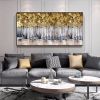 Hand Oil Pianting Large Abstract White Painting on Canvas Gold Leaf Artwork Neutral Wall Art Modern Textured Painting Contemporary Wall Art Hand Paint